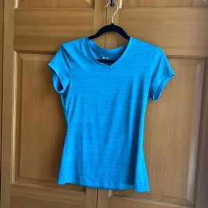 Teal short sleeve althletic shirt